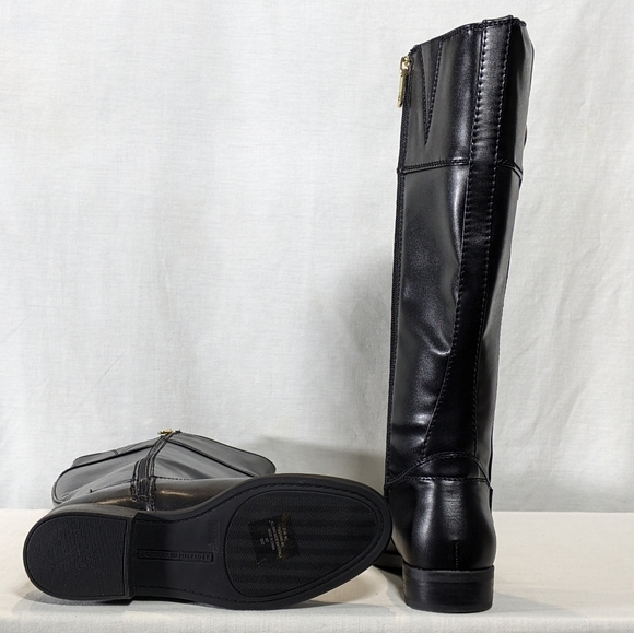 NEW Tommy Hilfiger Womens Shano Equestrian Boot Sz6.5 black - Picture 5 of 5